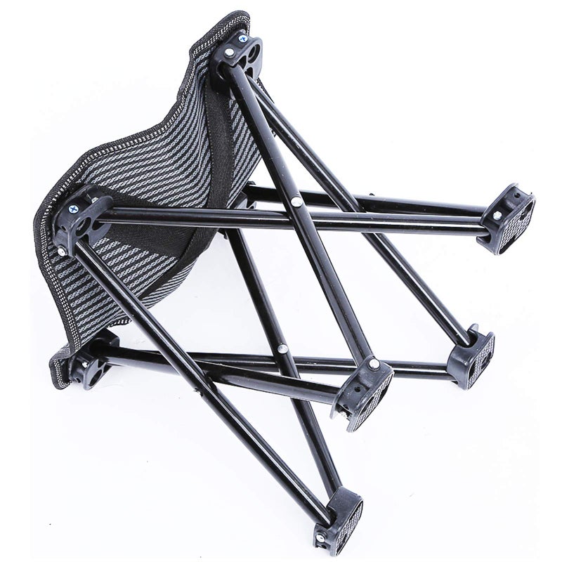 XinChangShangMao Mini Chair Folding Camping Stool Outdoor Portable Stools Lightweight with Carry Bag, Support 220 lbs, Black - Image 5